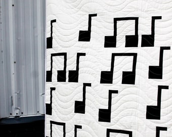 the Sheet Music Quilt PDF Pattern
