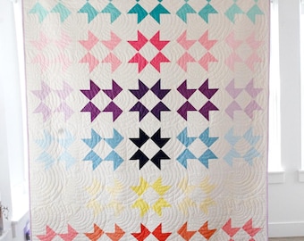 OMBRE RIBBON Star Quilt Pattern PDF