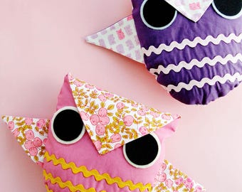 Rick Rack Owl Plush PDF Pattern