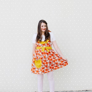 RUFFLED women&#39;s apron pattern - one size