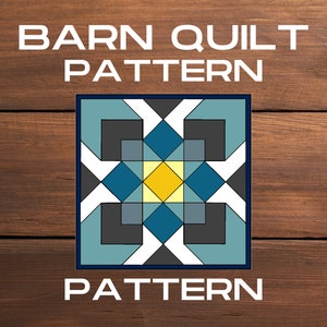 Barn Quilt Pattern, PDF, DIY, Instructions for Painting, Quilt Pattern, Quilt Design, Barn Star, Barn Painting