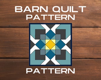 DIY Barn Quilt Pattern, Barn Star Design (PDF)