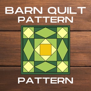 Barn Quilt Pattern, PDF, DIY, Instructions for Painting, Quilt Pattern, Quilt Design, Barn Star, Barn Painting