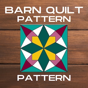 Barn Quilt Pattern,PDF, DIY, Instructions for Painting, Quilt Pattern, Quilt Design, Barn Star, Barn Painting