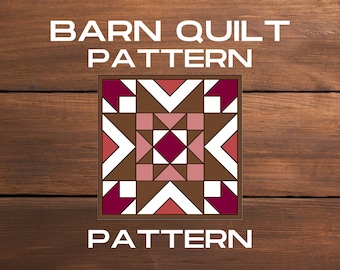 Barn Quilt Pattern, PDF, DIY, Instructions for Painting, Quilt Pattern, Quilt Design, Barn Star, Barn Painting