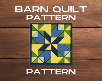 DIY Barn Quilt Painting Pattern, Barn Star Design (PDF)