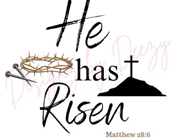 He Is Risen Sign Language Design He Has Risen SVG, He Has Risen PNG, He Has Risen Design Files, He Has ...