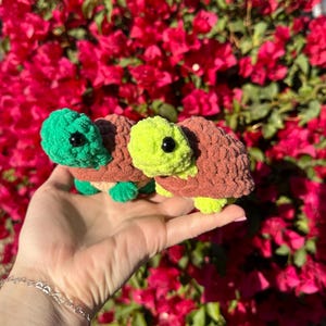 Crochet Turtle, Turtle Plushie, Turtle Stuffed Animal,