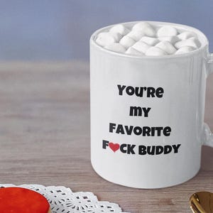 NSFW Becher, Du bist mein Lieblings-FXCK-Kumpel, lustiges freches Geschenk, freches Paargeschenk, schmutziger Becher