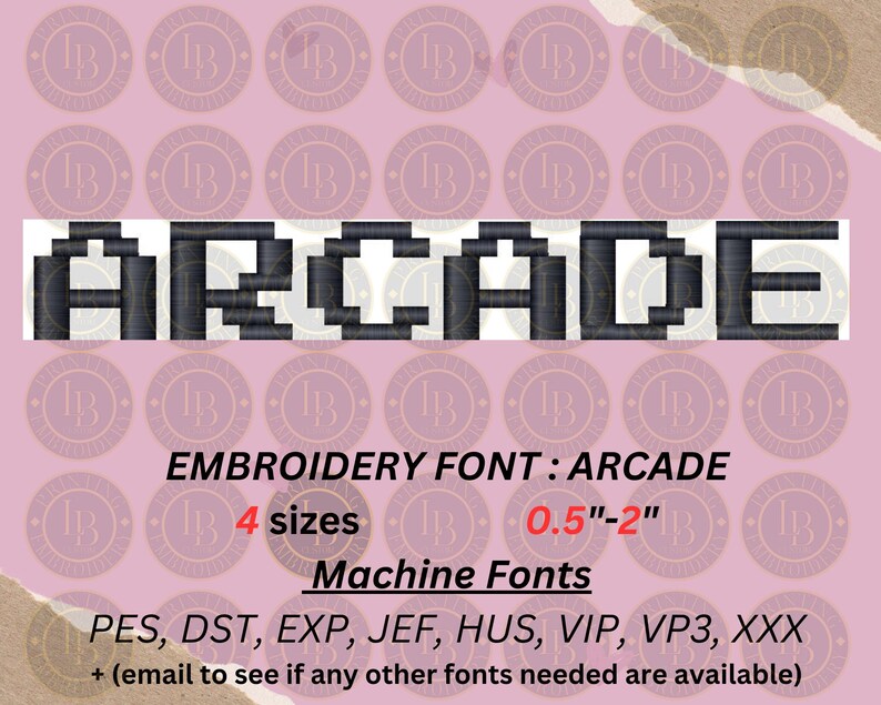 Classic Arcade Font Downloads Pixel & Retro Vibes A-Z Upper and Lower ...