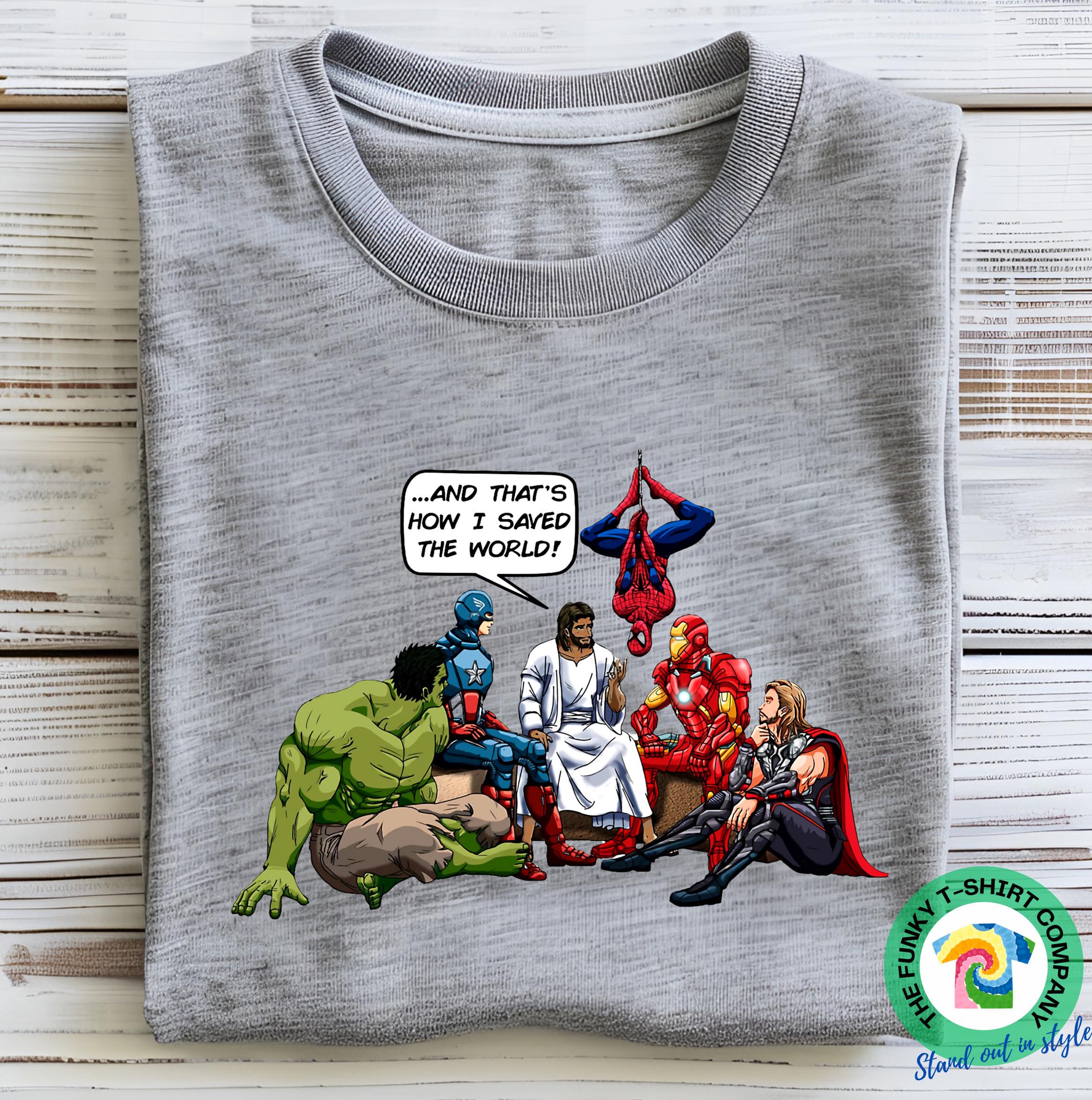 Walmart Superheroes And Jesus Shirt Jesus Avengers Shirt Singapore