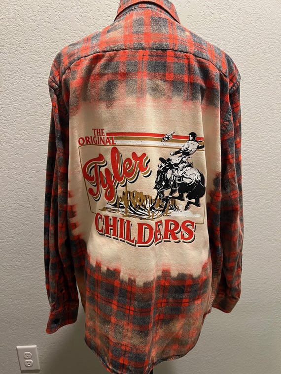 Tyler Childers Flannel Shirt Jacket, Country Concert Outfit, Vintage Style Plaid Flannel, Boho Western Jacket,  SIZE LARGE