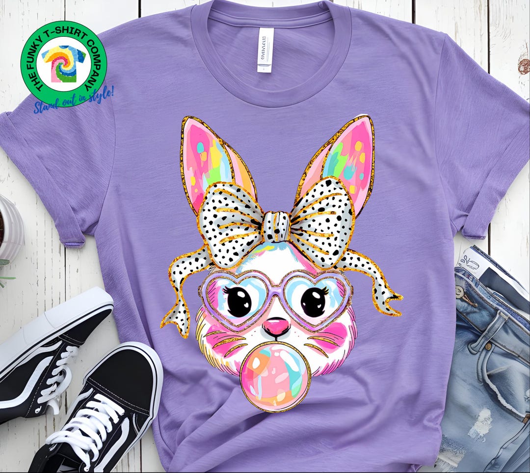 Easter Bunny Round Neck T-Shirt