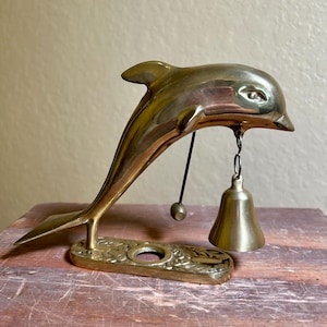 Brass Dolphin Counter Bell