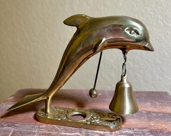 Brass Dolphin Counter Bell