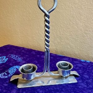 BW Buenilum Aluminum Double Candleholder- Vintage
