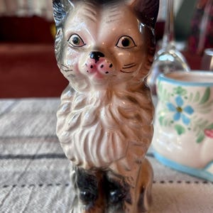 Japanese 1950's Porcelain Cat - Etsy