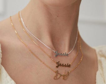 Collana TINGN Con Perle Colorate E Lettera D'Oro - Catena Floreale Ragazza, Boho, Placcato 14k - 4