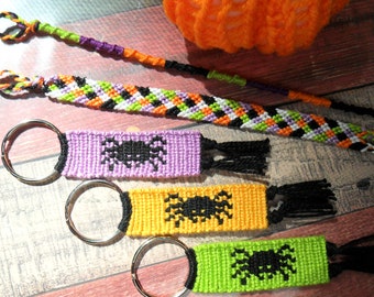 Halloween Spider Keychain/ Bracelet set