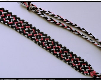 Woven X & O's Friendship Bracelet # 31841