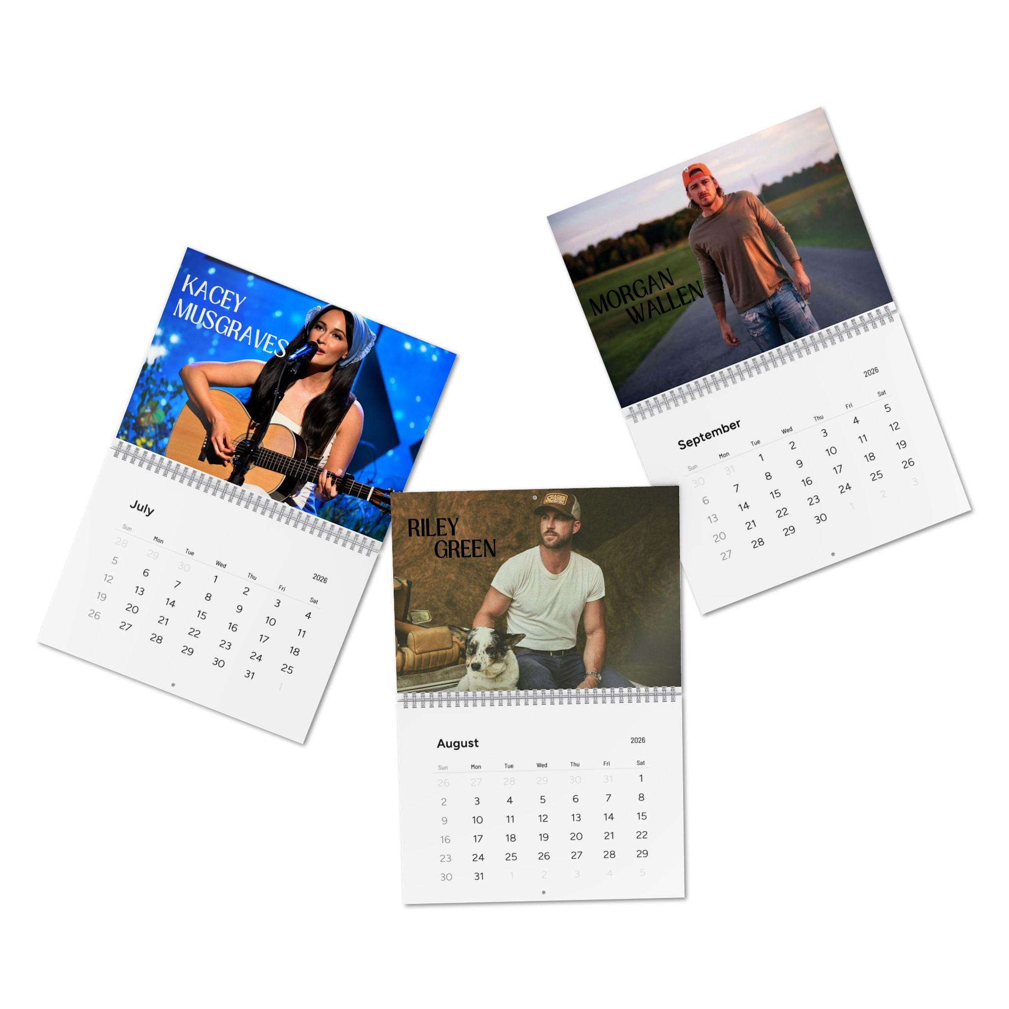 Discover 2026 Music Concert Wall Calendar Artist Decor for Music Lovers Vertical Calendar