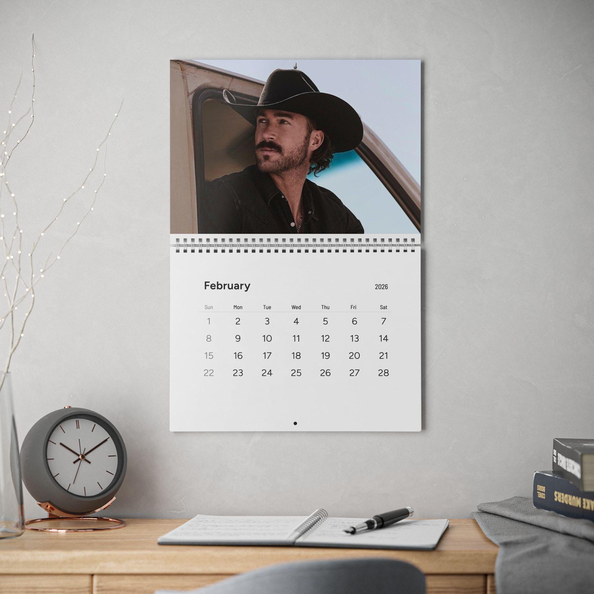 Riley Green Standard Wall Calendar (2026) - Etsy