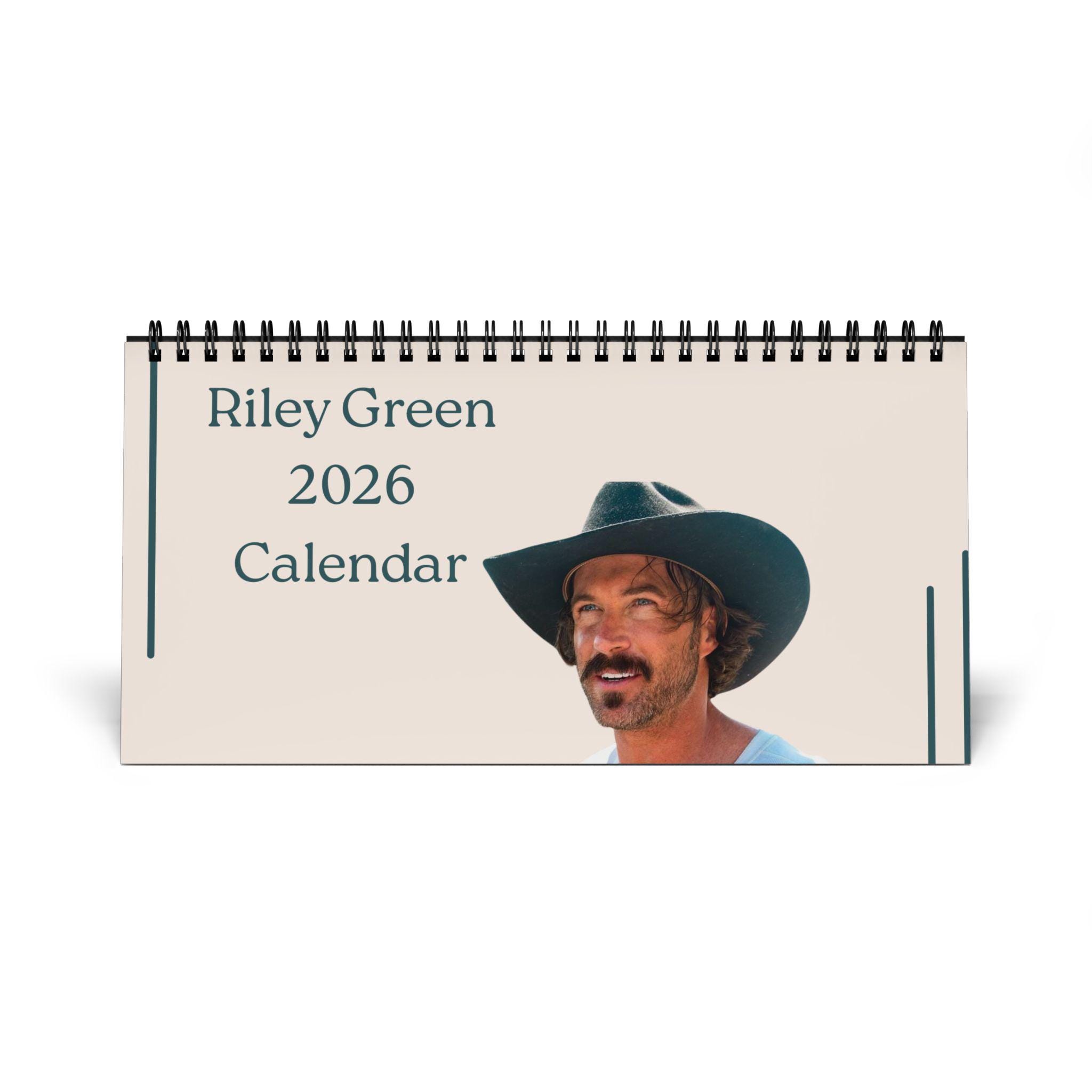 Riley Green Calendar - Personalized Desktop Calendar, 2026 Desk ...