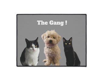 Tapis personnalisé pour nourrir son animal de compagnie : tapis de gamelle imperméable et antidérapant personnalisé pour chien et chat