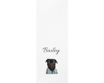 Custom Pet Portrait Yoga Mat: Personalised Dog Lover Gift