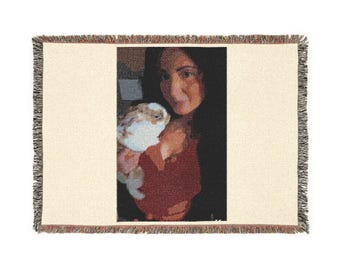 Custom Woven Photo Blanket: Personalized Family Keepsake