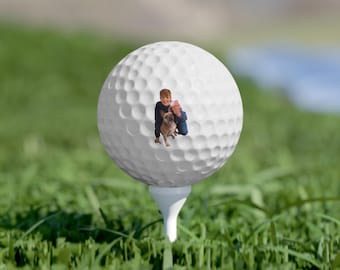 Pelotas de golf con foto personalizada: un recuerdo personalizado para tu mascota y familia