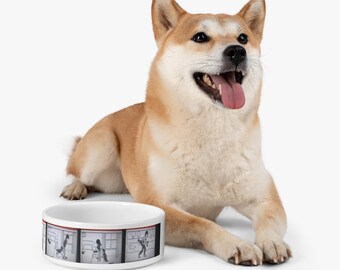 Comedero de cerámica personalizado para mascotas: Comedero personalizado para perros y gatos, decoración moderna