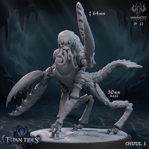 Chuul | Sea Creature Crab Lobster Miniature | Mammoth Factory | Titan Tides | 3D Printed Resin Mini | Fantasy | DnD | RPG