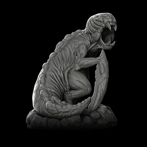Scythodon | Dark Fantasy Beast Miniature | Rocket Pig Games | Death Haven | 3d Printed Resin Mini | Fantasy | DnD | RPG | TTRPG | Tabletop