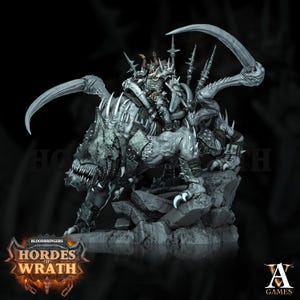Harbinger of Gorkal | Demon Beast Miniature | Archvillain Games | Hordes of Wrath | 3d Printed Resin Mini | Fantasy | DnD | RPG