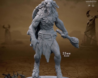 Beastkin Witherling | Goat Beast Miniature | Mammoth Factory | Mark of the Beast | 3d Printed Resin Mini | Fantasy | DnD | RPG | TTRPG