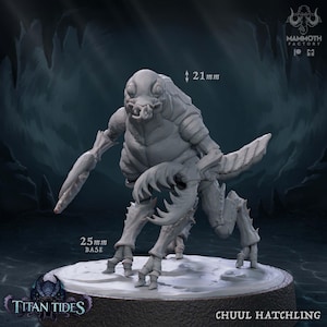 Chuul Hatchling | Sea Creature Crab Lobster Miniature | Mammoth Factory | Titan Tides | 3D Printed Resin Mini | Fantasy | DnD | RPG