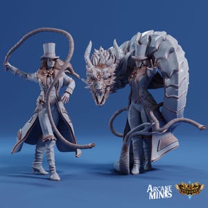 Human Bard Female | Rogue Sorcerer Miniature | Sordane Publishing | Cirque Du Sordane | 3d Printed Resin Mini | Fantasy | DnD | RPG | TTRPG