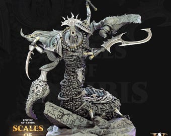 Soul harvester | Undead Desert Demon Miniature | Archvillain Games | Scales of Anubis | 3d Printed Resin Mini | Fantasy | DnD | RPG