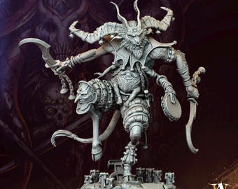 Pasquilant | Undead Circus Demon Miniature | Archvillain Games | Fiendish Troupe | 3d Printed Resin Mini | Fantasy | DnD | RPG