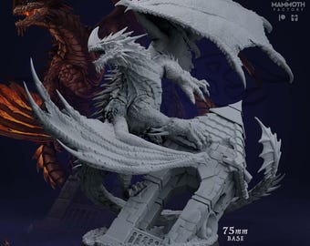 Arionixar, Adult Solar Dragon | Draconic Miniature | Mammoth Factory | Draconic Legion | 3d Printed Resin Mini | Fantasy | DnD | RPG