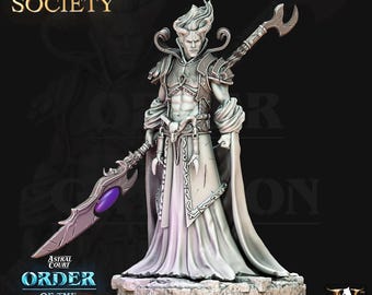 Gadar | Paladin Fighter Cleric Miniature | Archvillain Games | Order of the Gryphon | 3d Printed Resin Mini | Fantasy | DnD | RPG | TTRPG