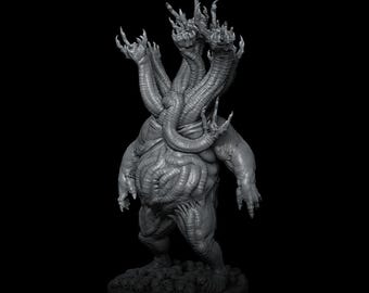 Bloat Host | Hydra Demon Miniature | Rocket Pig Games | Death Haven | 3d Printed Resin Mini | Fantasy | DnD | RPG