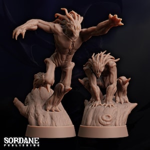 Silent Stalker | Werewolf Beast Miniature | Sordane Publishing | The Frozen Void | 3d Printed Resin Mini | Fantasy | DnD | RPG | TTRPG