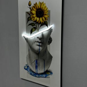 David Neon | Neon Painting Wall Decor | LED Art for Neon Atmosphere | Pop Art Inspired Home Decor