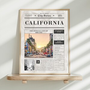 Los Angeles Poster California Wall Art Vintage Wall Art LA Art Print City Series Poster Los Angeles Decor Digital Download 1 Print