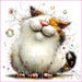 104 Various Whimsical Cats Bundle Clipart: Whimsical Cat Cliparts ...