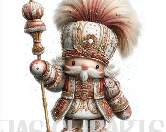 11. Dziadek do orzechów – grafika ścienna: świąteczna grafika, kartka świąteczna, do użytku komercyjnego, grafika świąteczna, dziennik papierowych śmieci