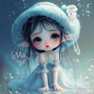 13 Mushroom Queen clipart - Stagione invernale Digital Paint Girl JPGs Mushroom Fashion Girl Snow Queen Junk Journal Scrapbooking Uso commerciale