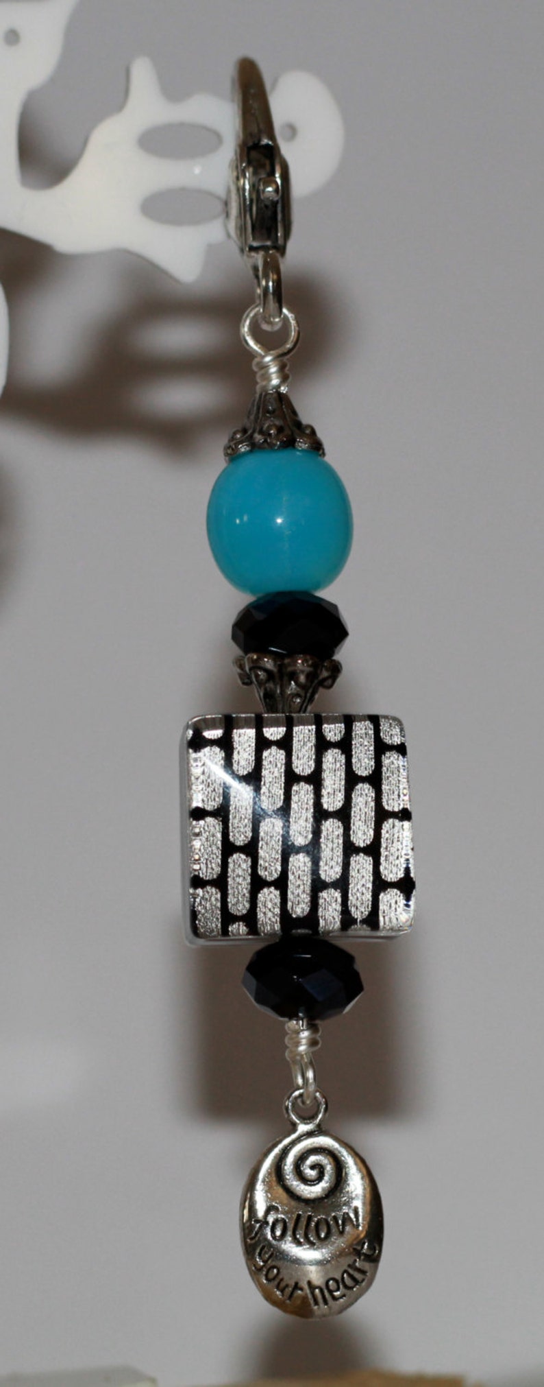 Purse Accessory Charm Dangle Keychain Clip on Valentine's Etsy